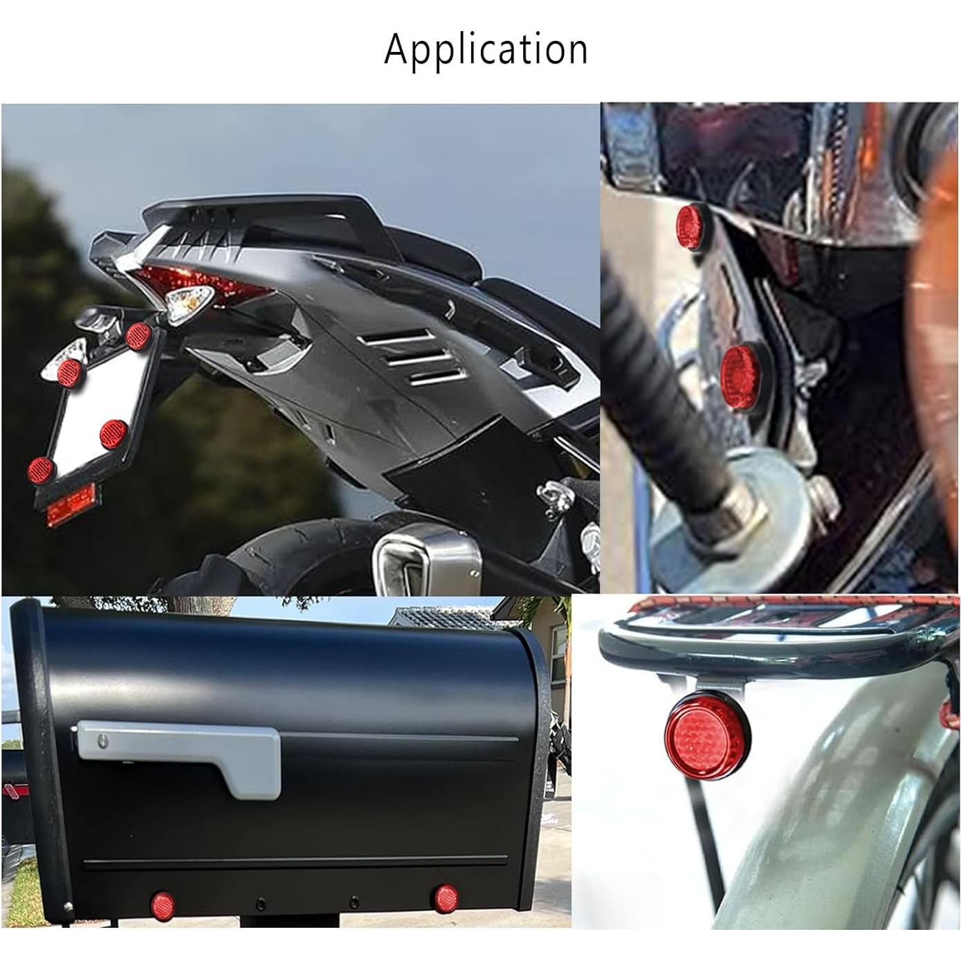 Reflectores Circulares Mini LordandLand Rojos 25mm (6 Piezas)