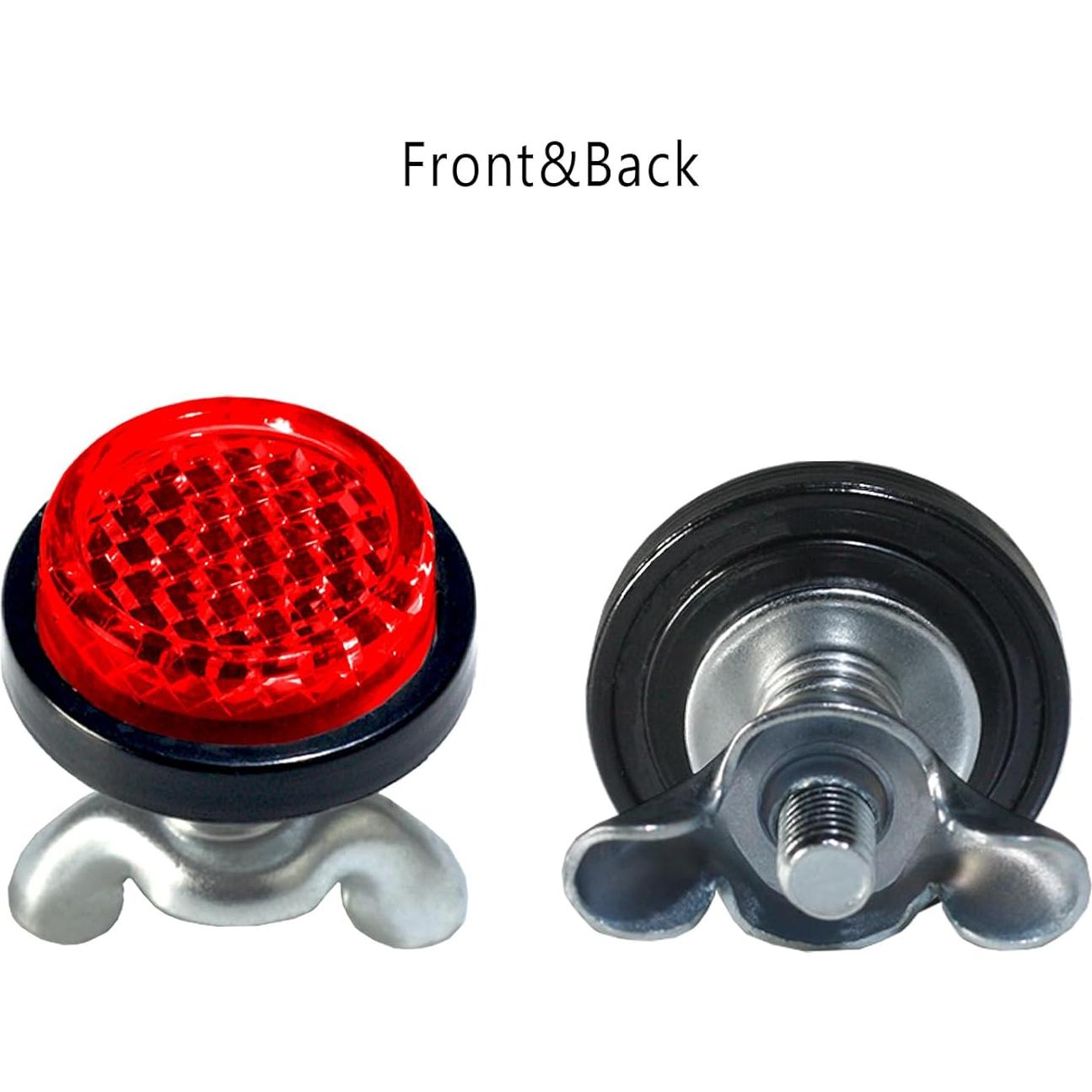 Reflectores Circulares Mini LordandLand Rojos 25mm (6 Piezas)