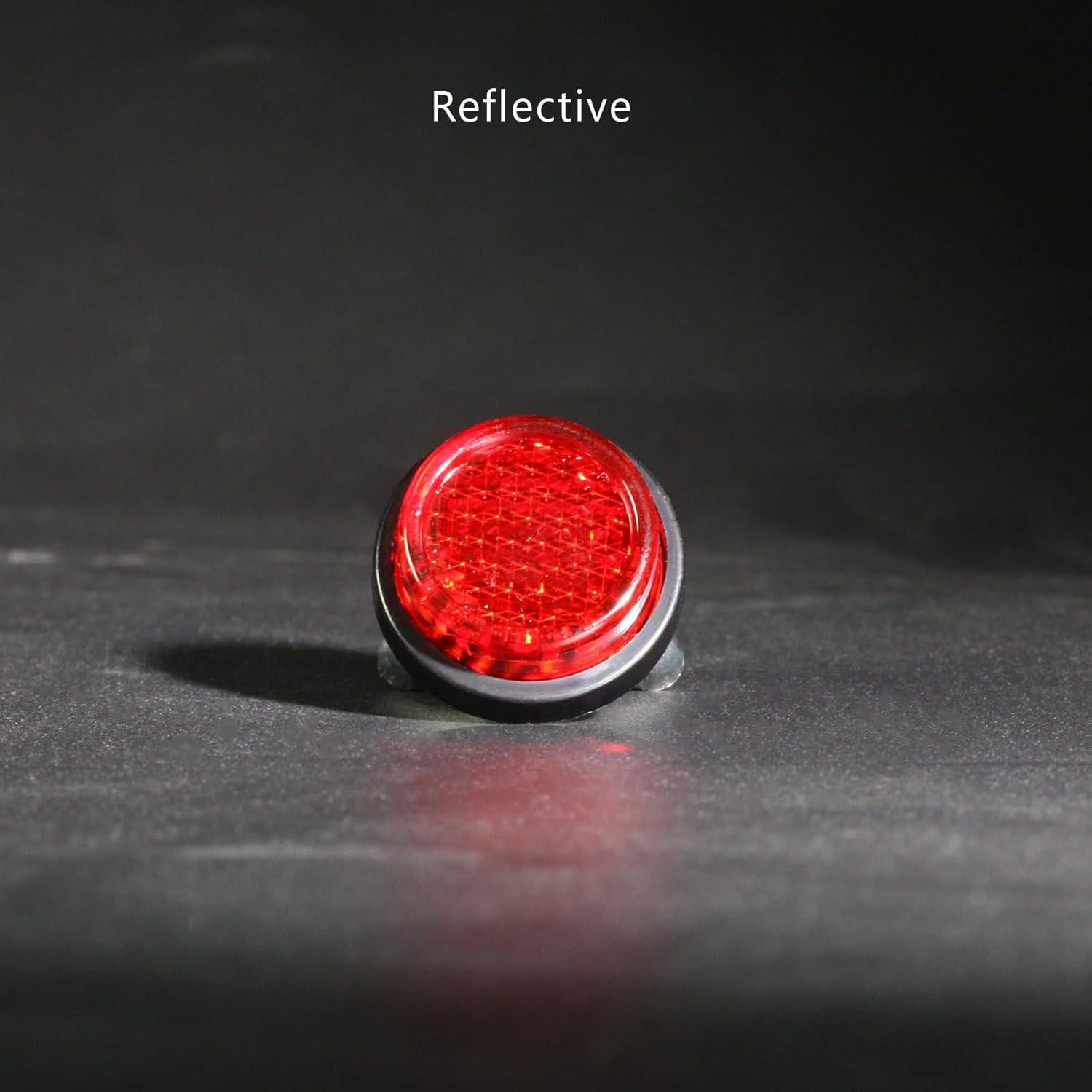 Reflectores Circulares Mini LordandLand Rojos 25mm (6 Piezas)