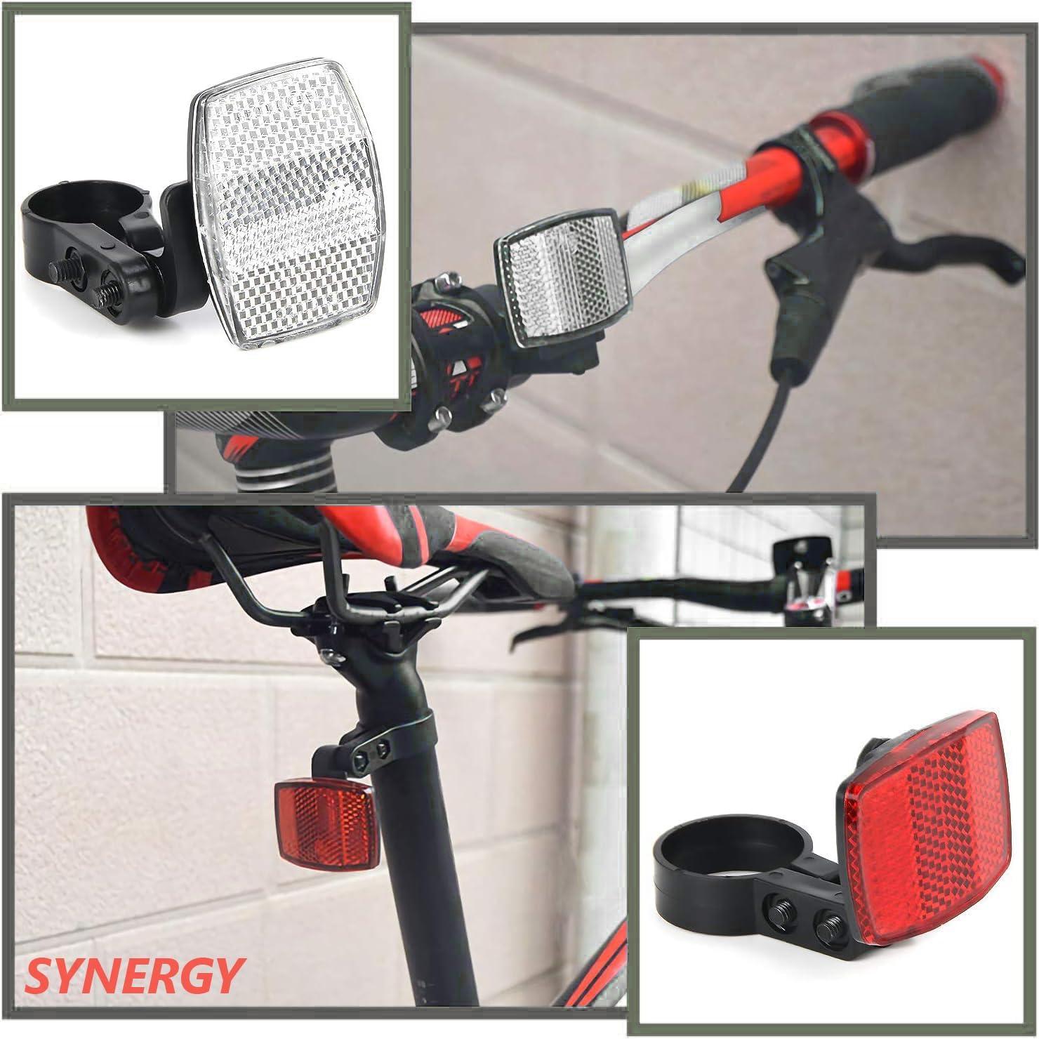 Kit de Reflectores Delanteros y Traseros 6 Pcs SYNERGY para Bicicleta