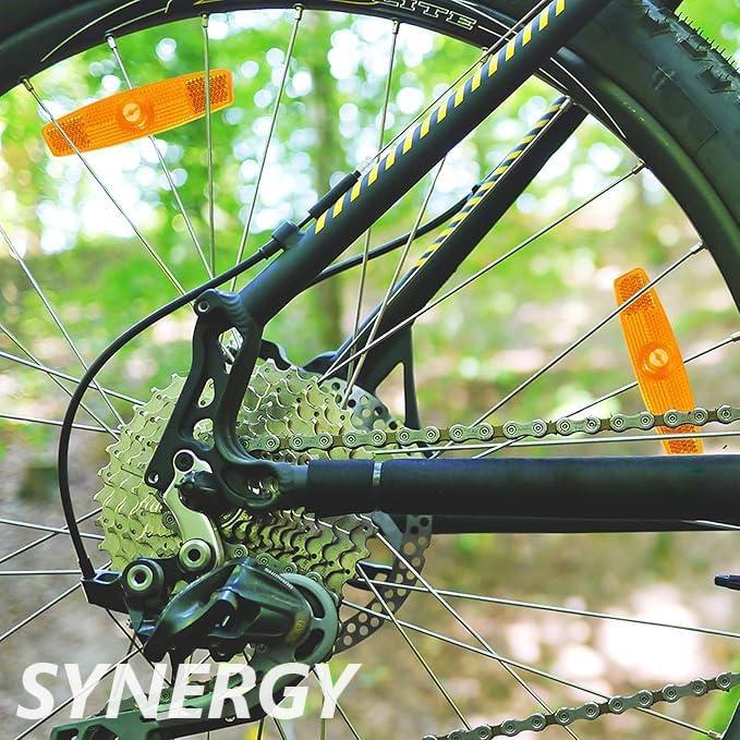 Kit de Reflectores Delanteros y Traseros 6 Pcs SYNERGY para Bicicleta