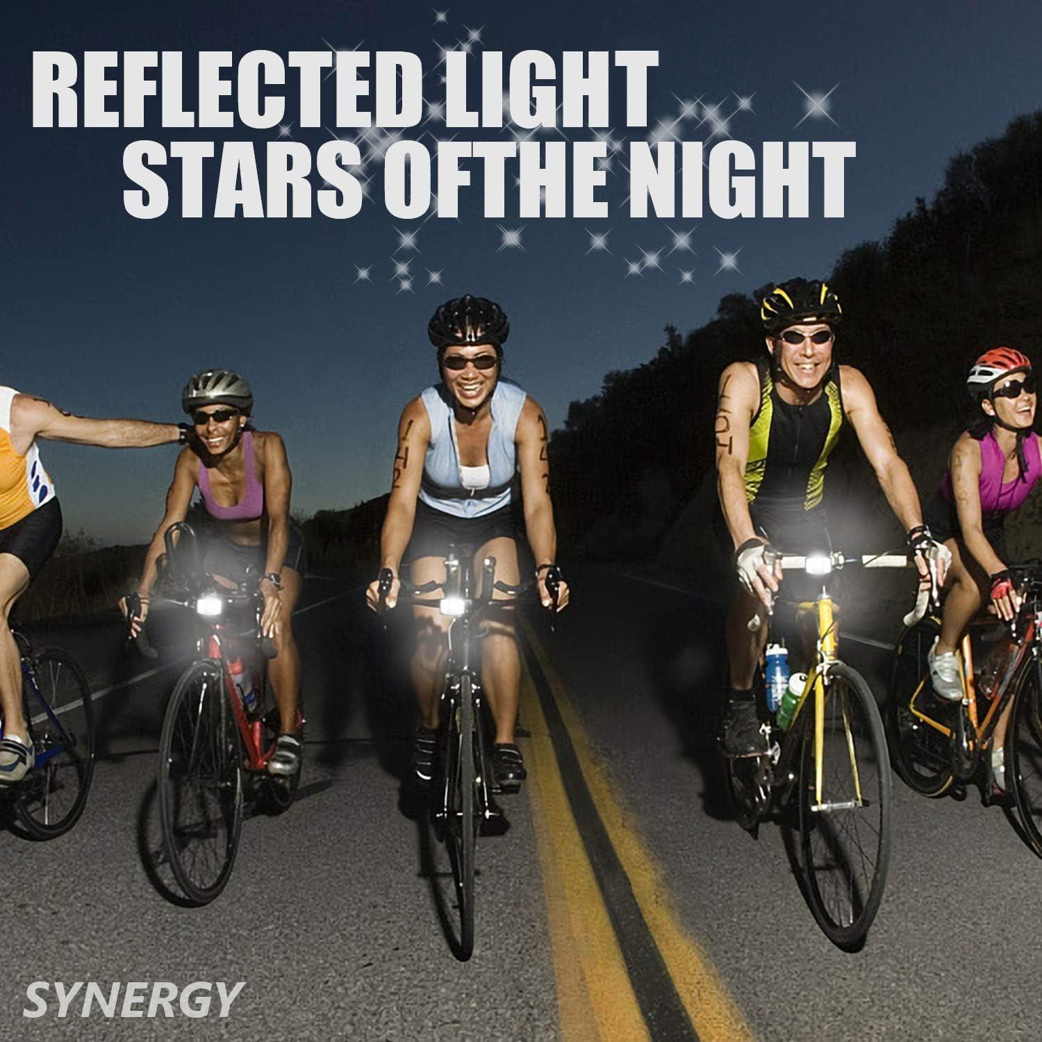 Kit de Reflectores Delanteros y Traseros 6 Pcs SYNERGY para Bicicleta