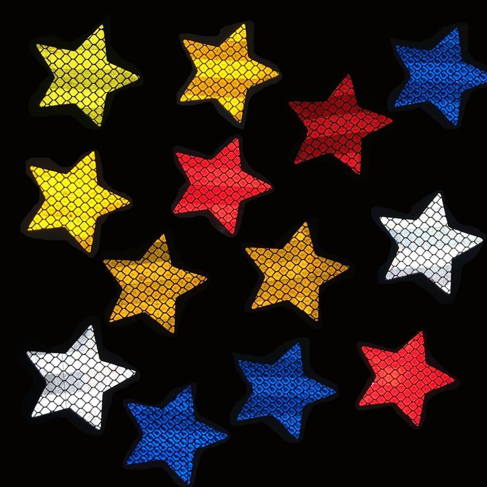 100 Calcomanías Reflectantes Fenaetimo Estrella 5x5cm