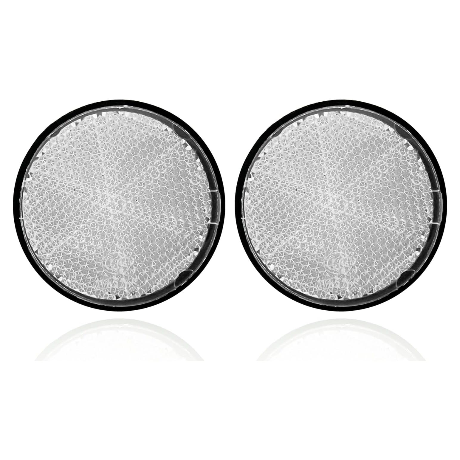 Reflectores de Motocicleta Boguish 56mm Blancos - 2 Pcs