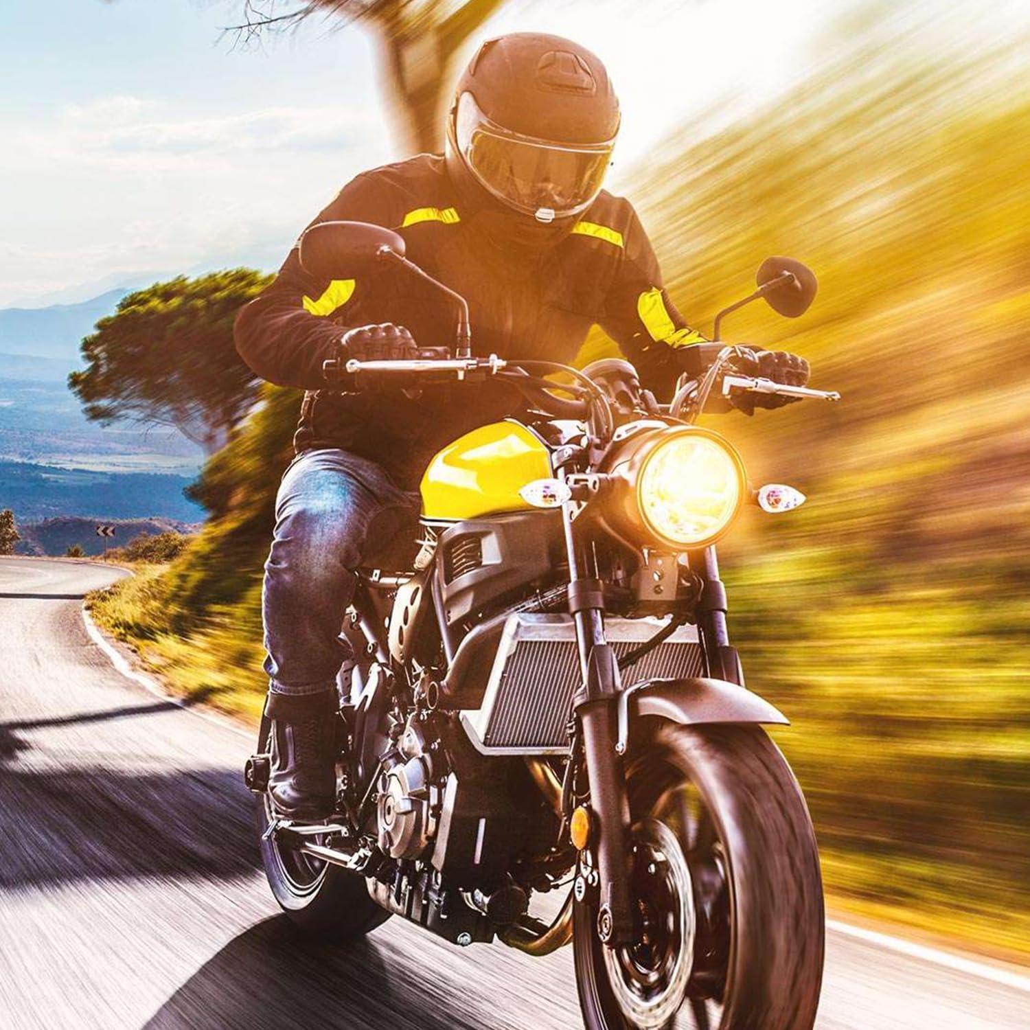 Reflectores de Motocicleta Boguish 56mm Blancos - 2 Pcs