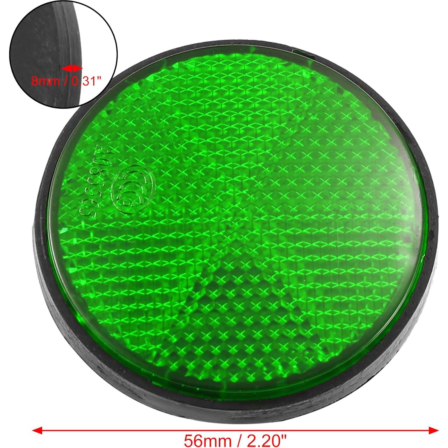 Reflectores de Advertencia X AUTOHAUX 2 Pcs Verde 56mm