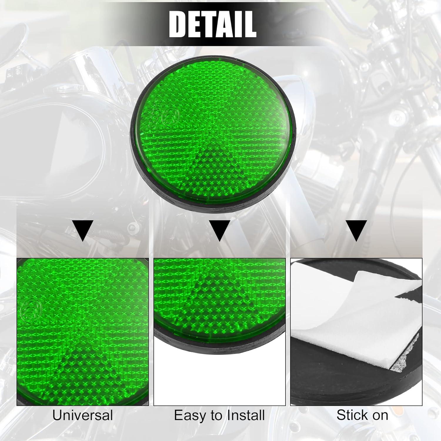 Reflectores de Advertencia X AUTOHAUX 2 Pcs Verde 56mm