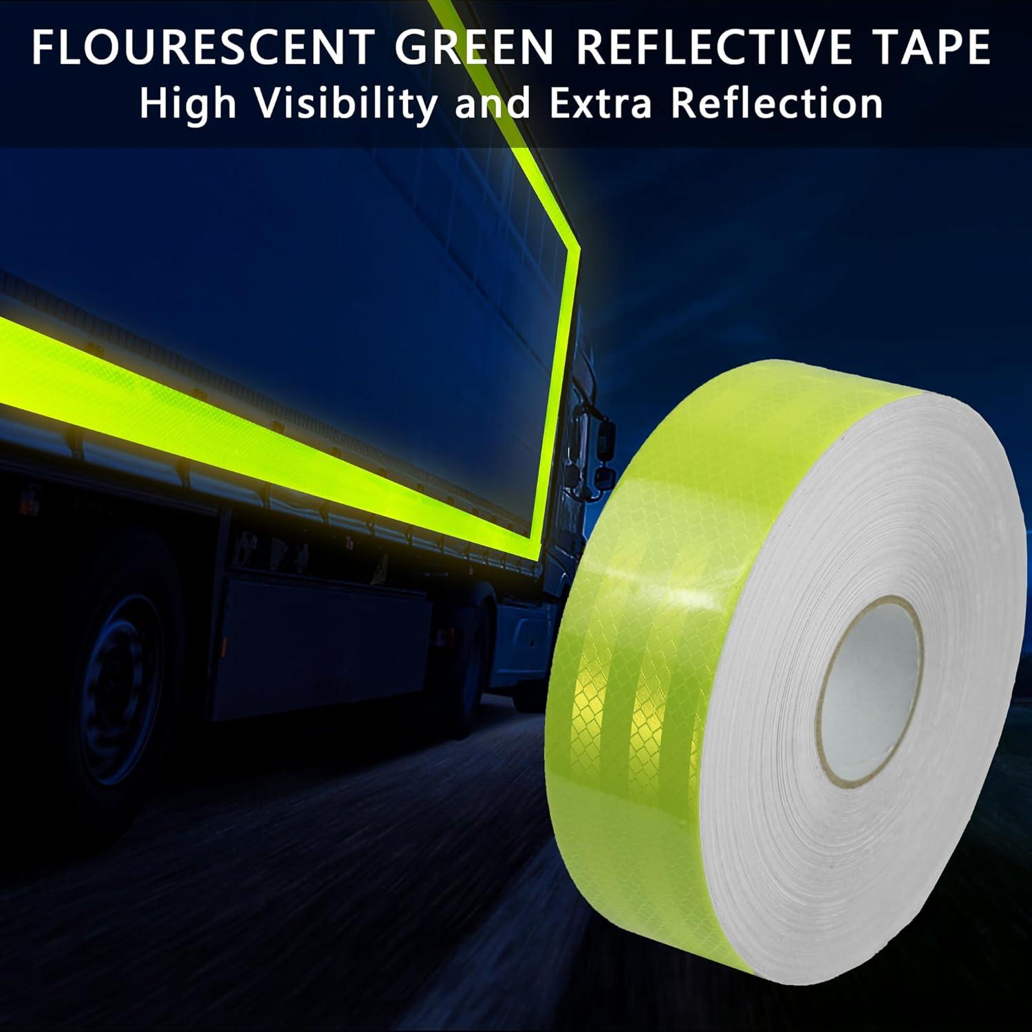 Cinta Reflectante SWRT 5.08 cm x 9.14 m Verde Fluorescente