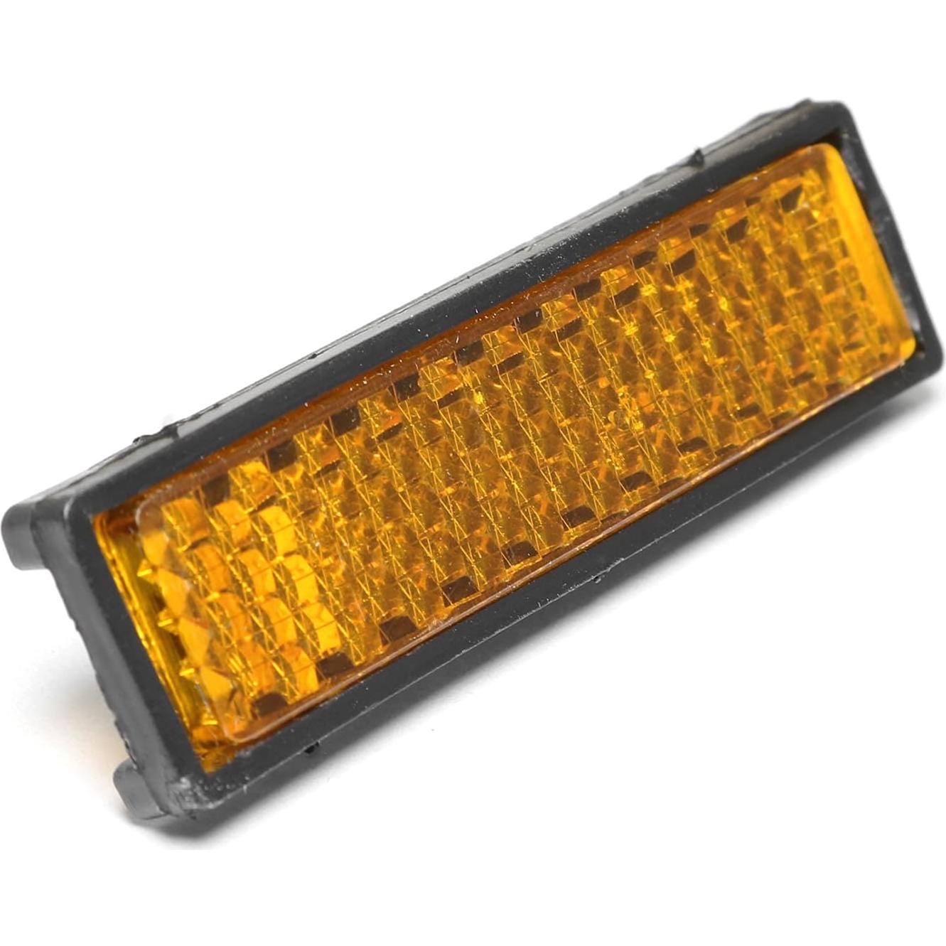 Pedales Reflectores SQXBK 10PCS Seguridad Naranja 52x14mm