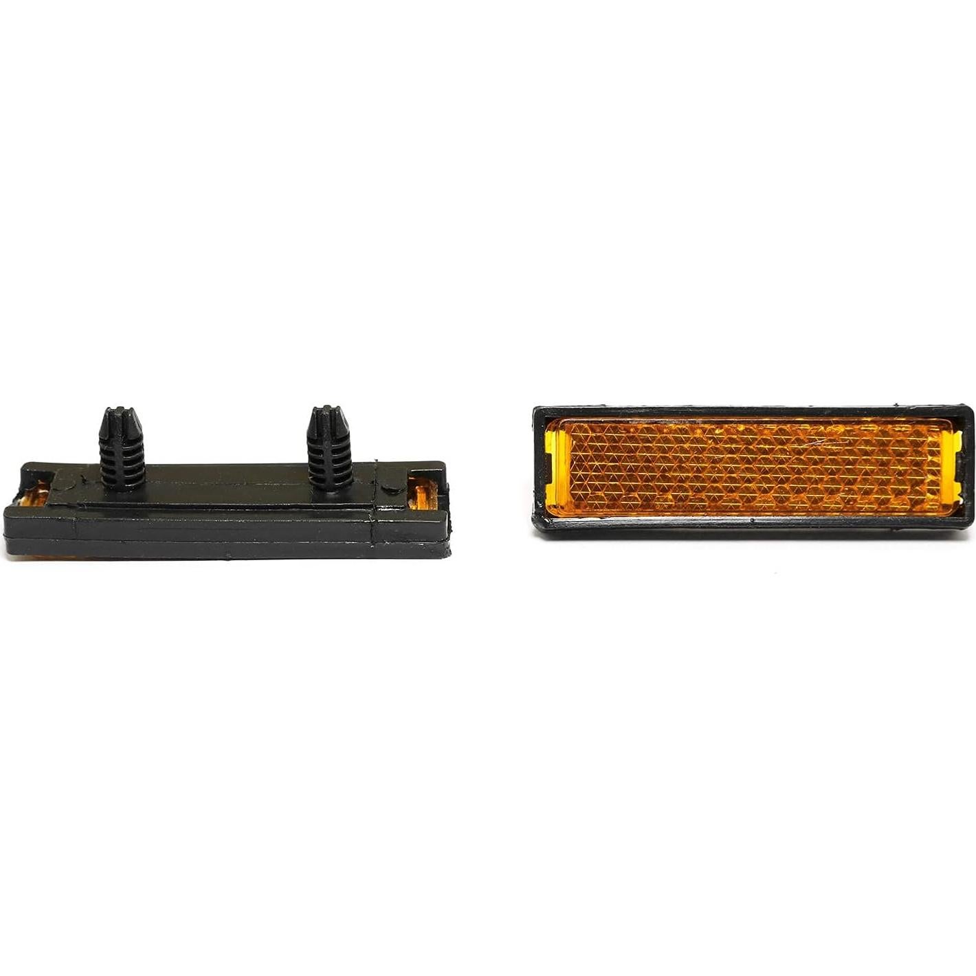 Pedales Reflectores SQXBK 10PCS Seguridad Naranja 52x14mm