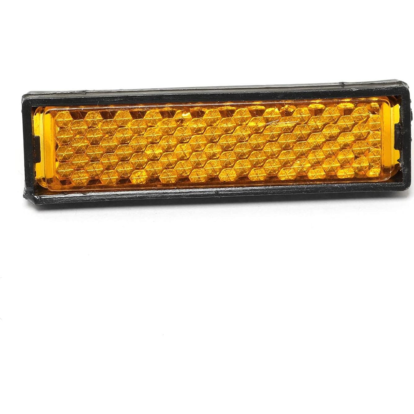 Pedales Reflectores SQXBK 10PCS Seguridad Naranja 52x14mm
