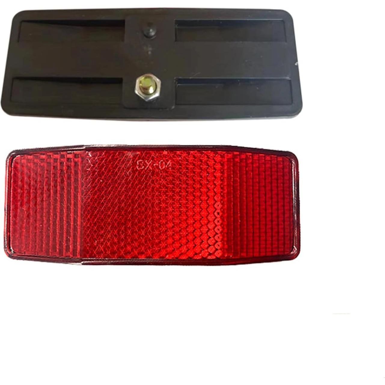 Reflector Trasero de Bicicleta PZRT Rojo 98x39mm Accesorio