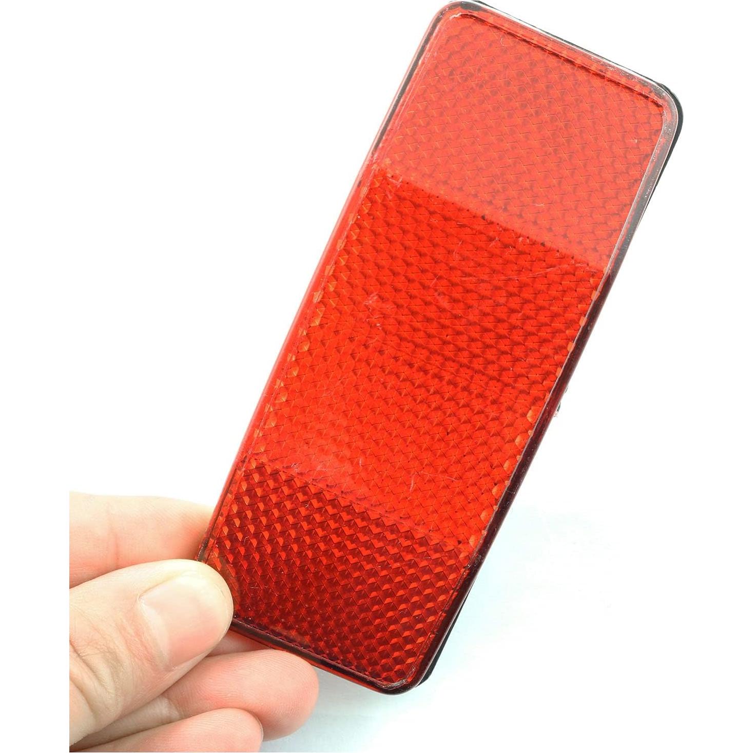 Reflector Trasero de Bicicleta PZRT Rojo 98x39mm Accesorio