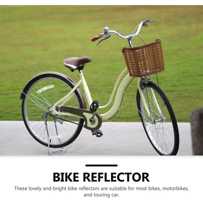 10 Reflectores de Rueda de Bicicleta BIUDECO Blancos