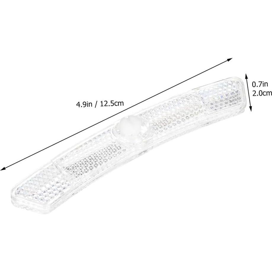 10 Reflectores de Rueda de Bicicleta BIUDECO Blancos