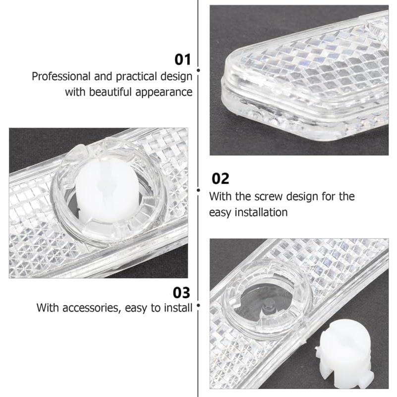 10 Reflectores de Rueda de Bicicleta BIUDECO Blancos