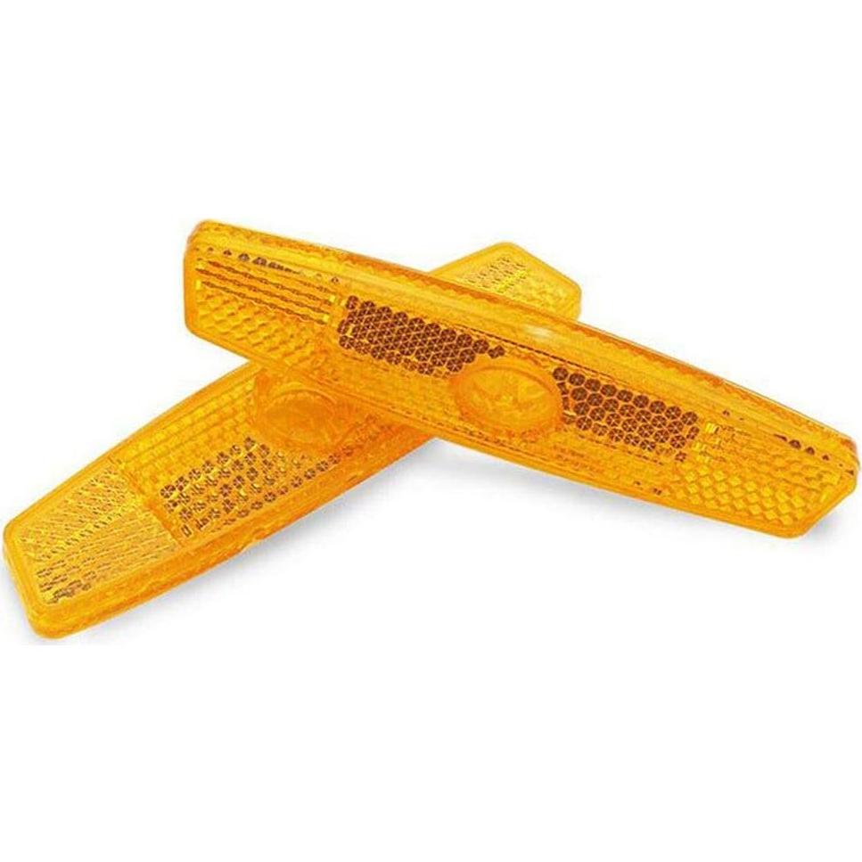 Reflectores de Rueda de Bicicleta EORTA 4 Piezas Amarillo y Blanco