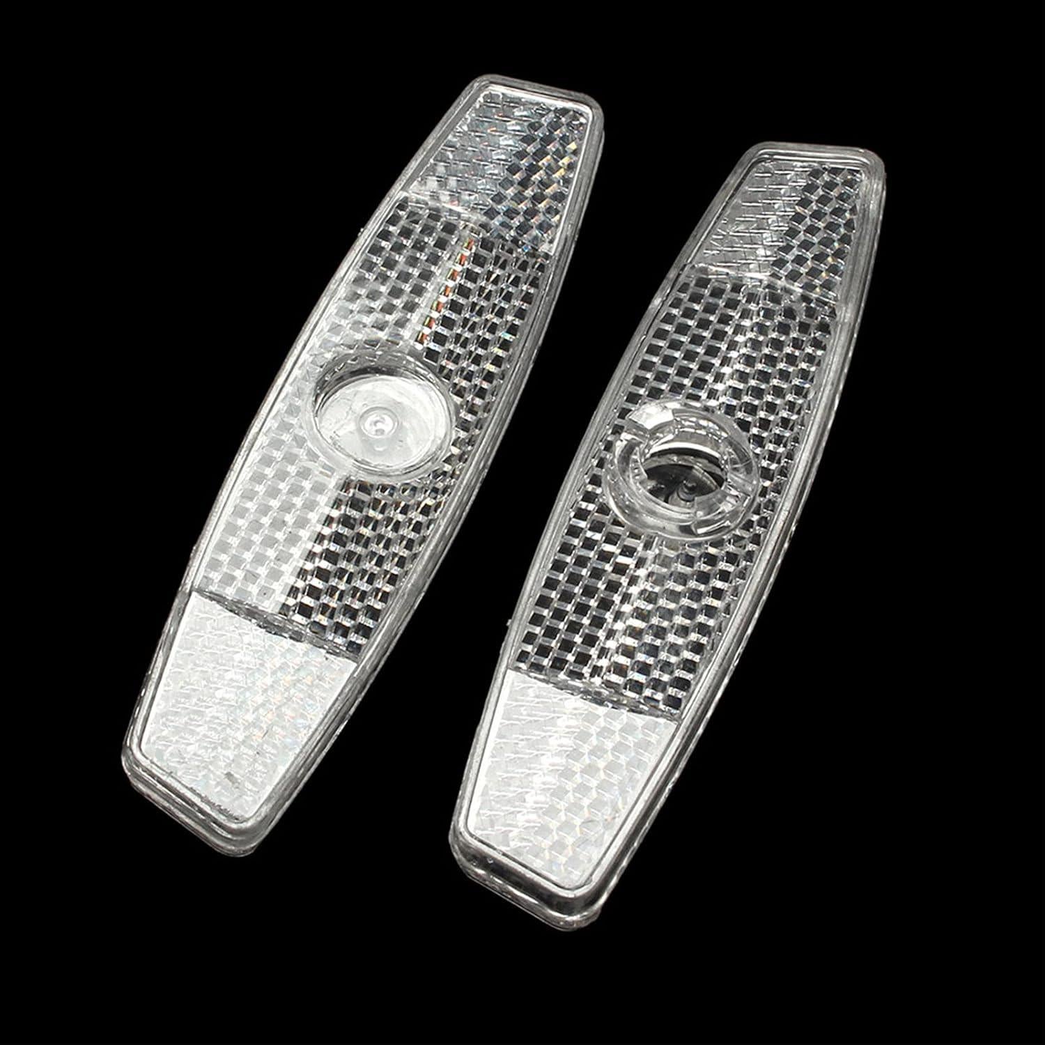 Reflectores de Rueda de Bicicleta EORTA 4 Piezas Amarillo y Blanco