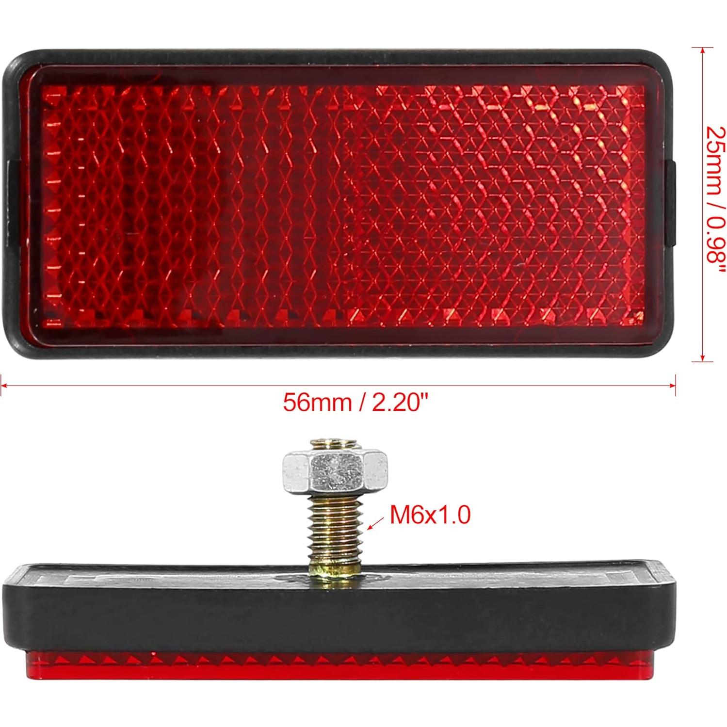 Reflectores Universales F CICLE FIERCE M6x1.0 Rojo 56mm