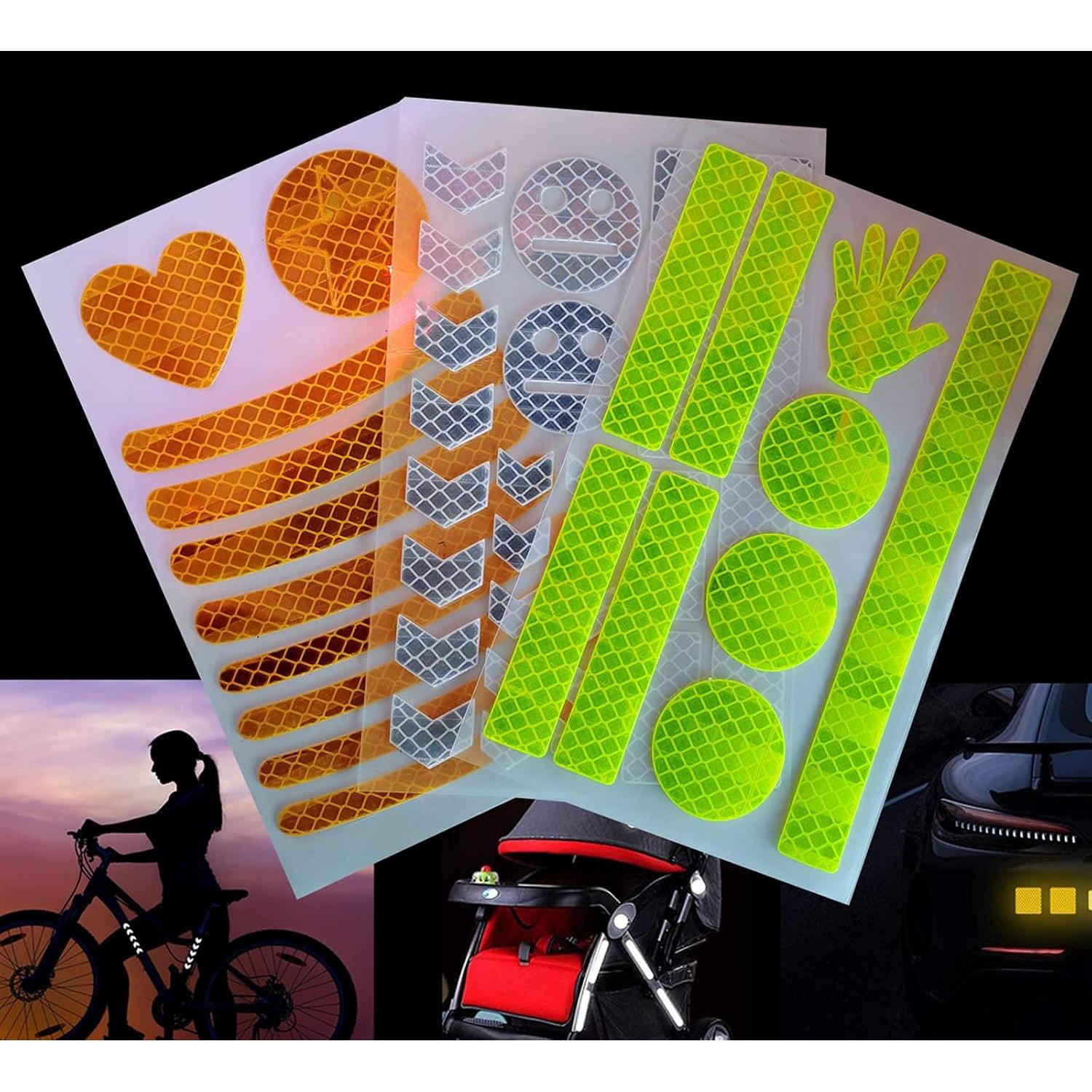 Calcomanías Reflectantes HUAXI 47 Piezas para Bicicleta