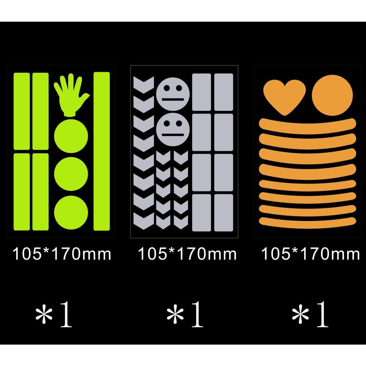 Calcomanías Reflectantes HUAXI 47 Piezas para Bicicleta