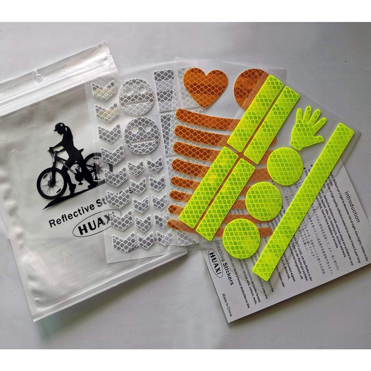 Calcomanías Reflectantes HUAXI 47 Piezas para Bicicleta
