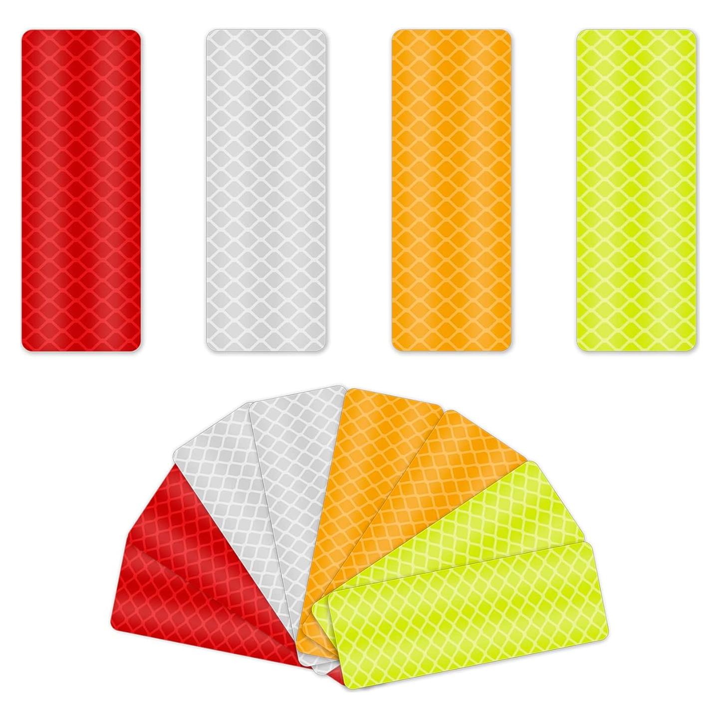 Cinta Reflectante Impermeable MDOZQ 12 Piezas 4 Colores