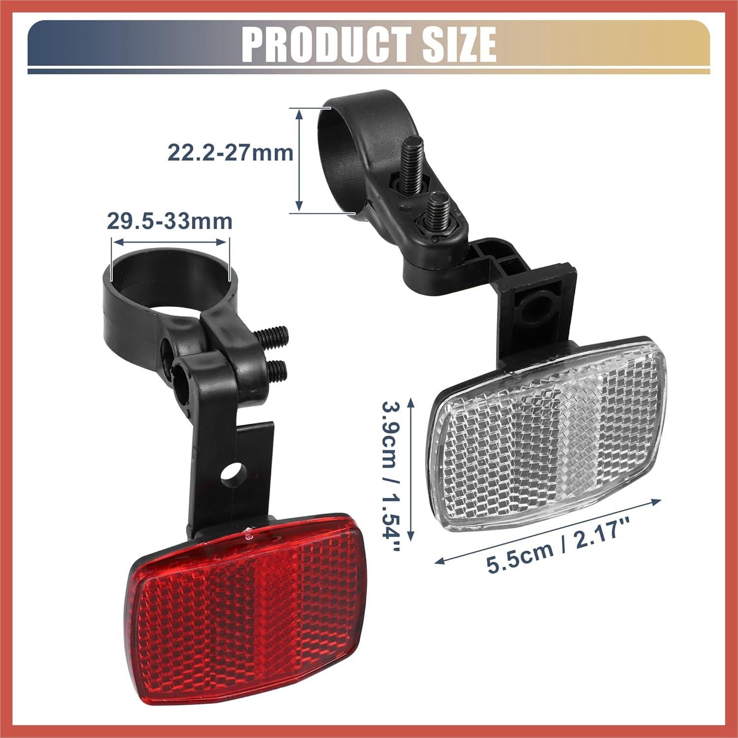 Kit de Reflectores de Seguridad ACROPIX 10 Piezas para Bicicleta