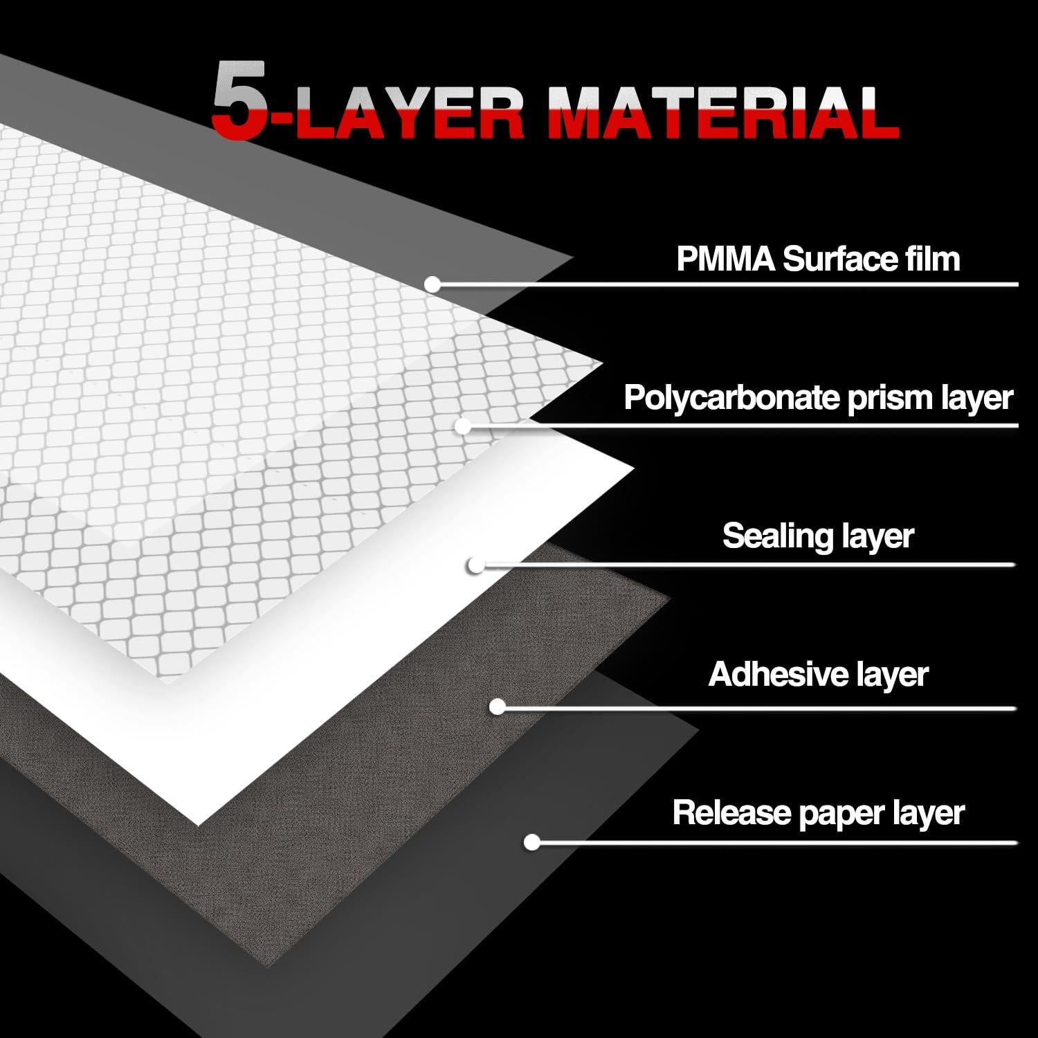 Cinta Reflectante 30 Pcs XIAXIANOVA 5x30cm Rojo/Blanco DOT-C2