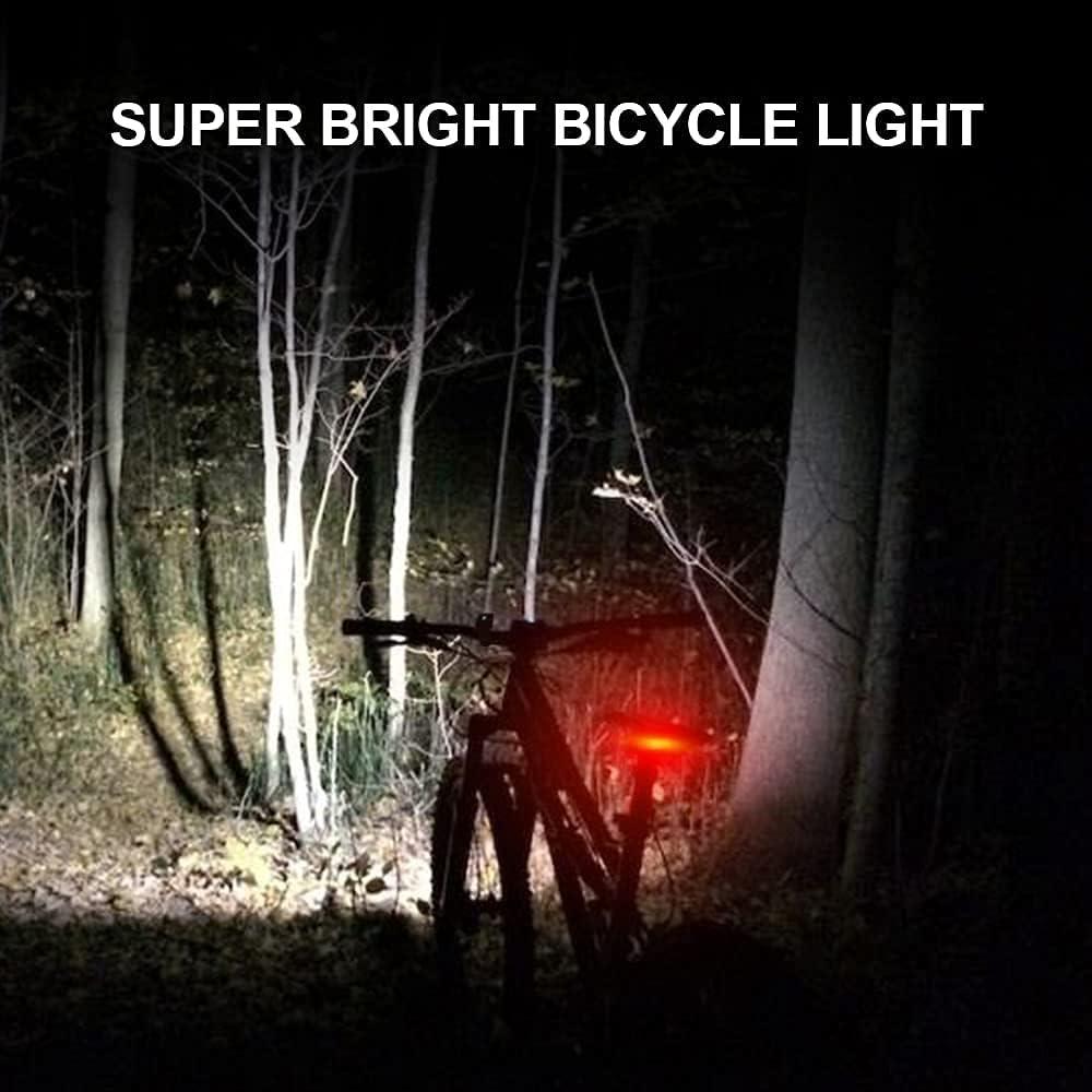 Luces de Bicicleta Lsan USB Recargables IPX5 3 LED + Luz Trasera