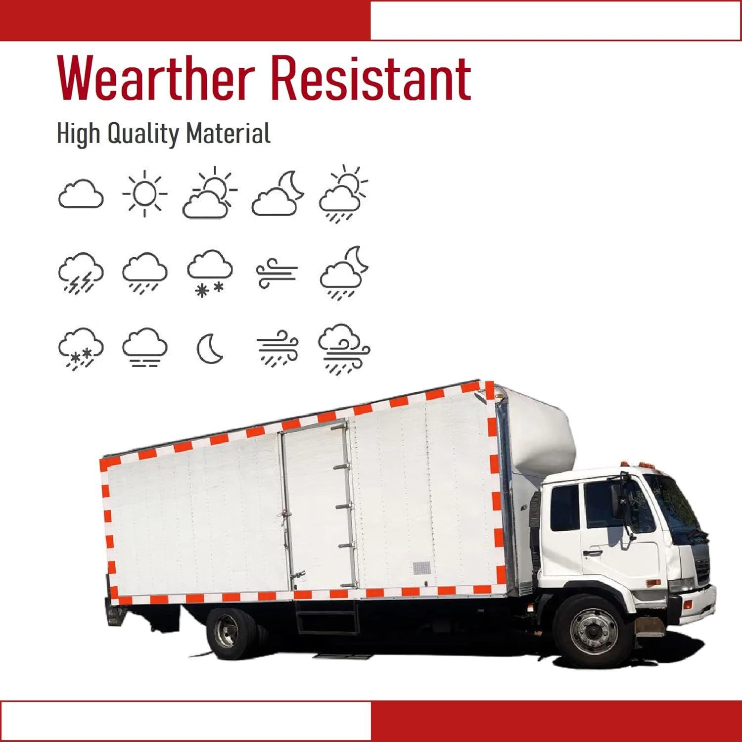 Cinta Reflectante DOT-C2 5 cm x 30.48 m Rojo Blanco THKULKME