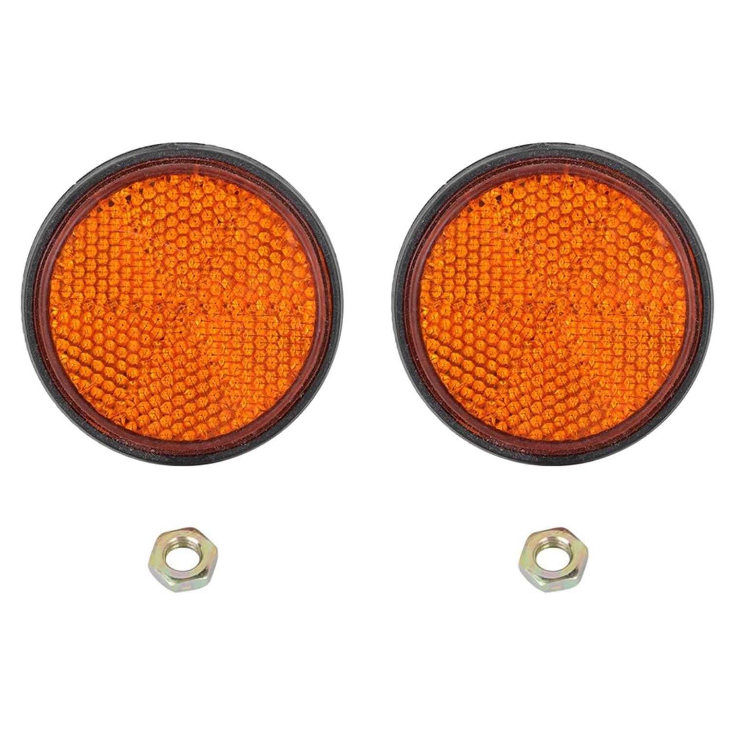 Reflectores Redondos Universales Gorgeri para Motocicleta - 2 Pcs