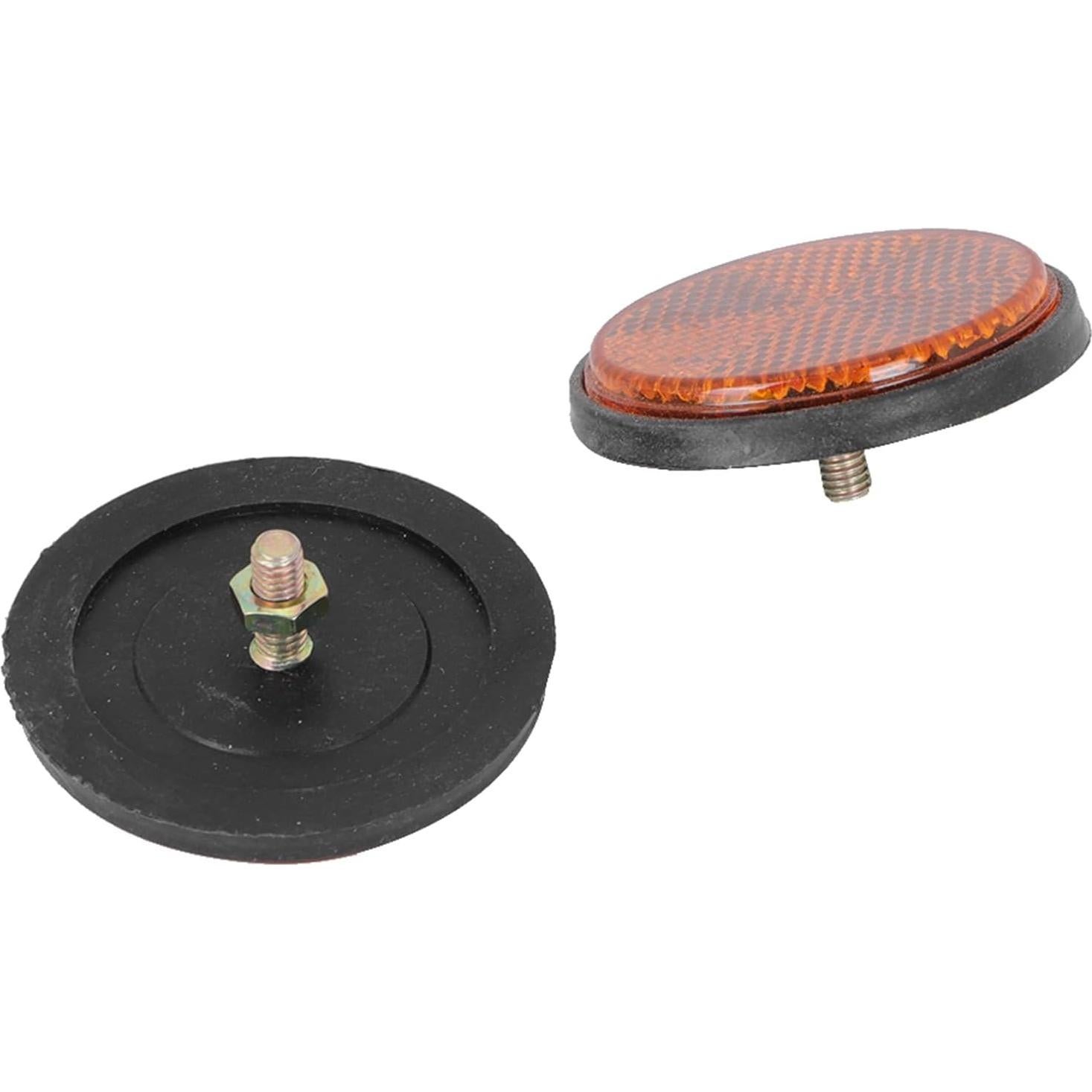 Reflectores Redondos Universales Gorgeri para Motocicleta - 2 Pcs