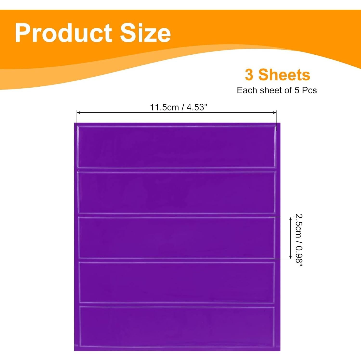 Calcomanías Reflectantes MECCANIXITY 11.5x2.5cm Paquete de 3