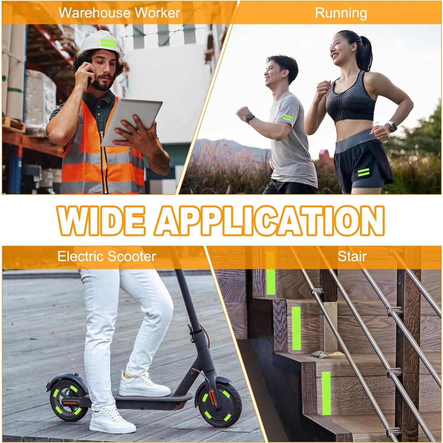 Calcomanías Reflectantes MECCANIXITY 11.5x2.5cm Paquete de 3