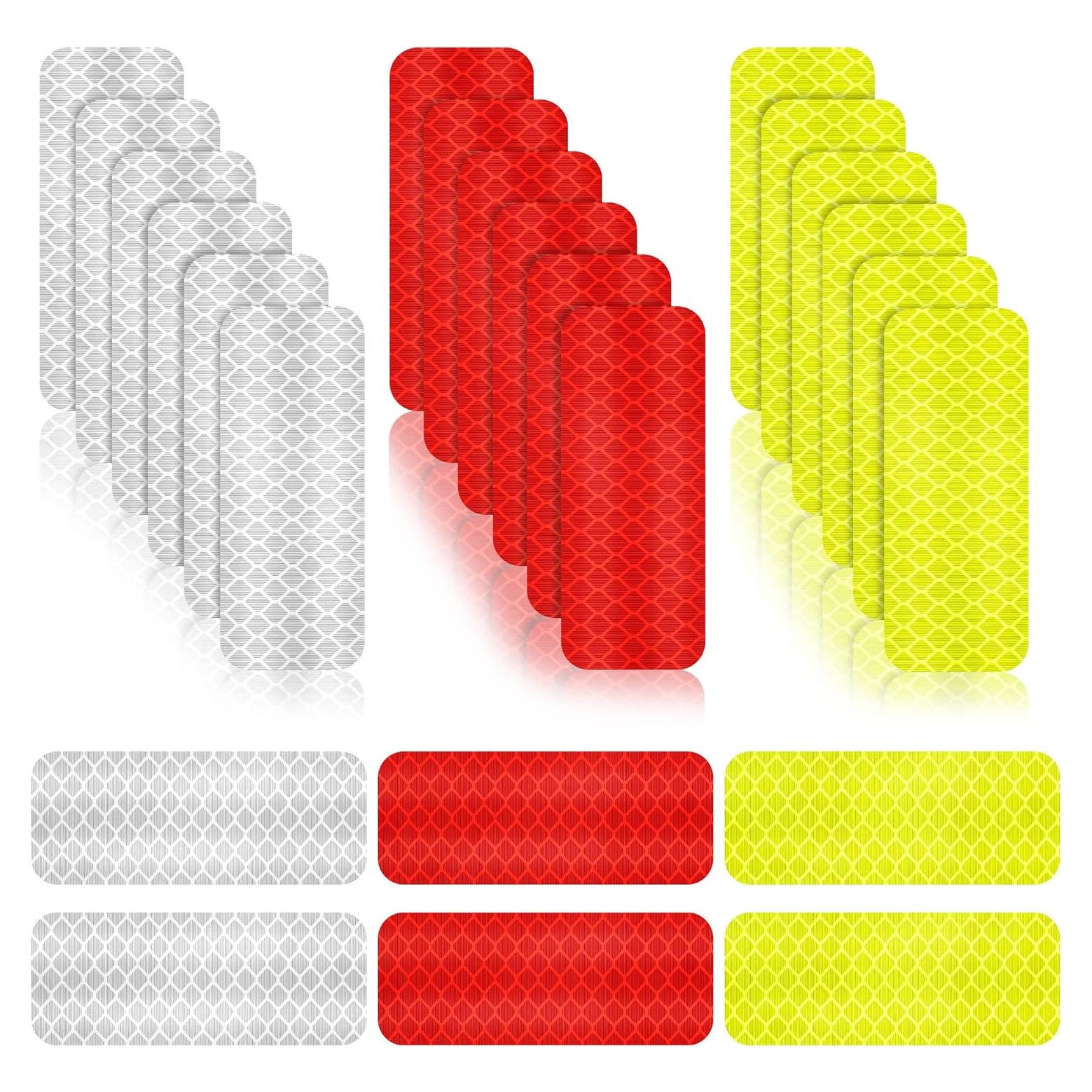 Etiquetas Reflectantes Adhesivas Zonon 24 Piezas 3x8 cm