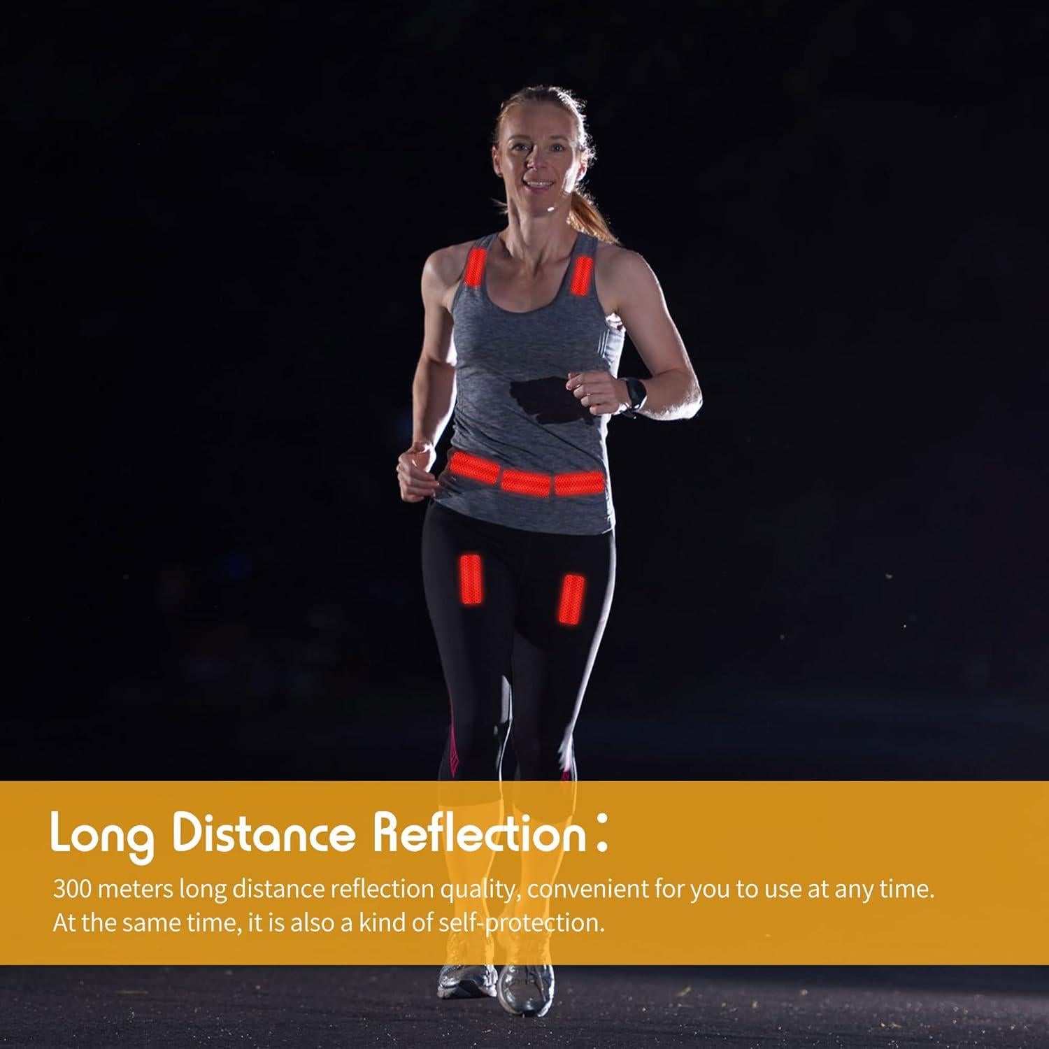 Etiquetas Reflectantes Adhesivas Zonon 24 Piezas 3x8 cm