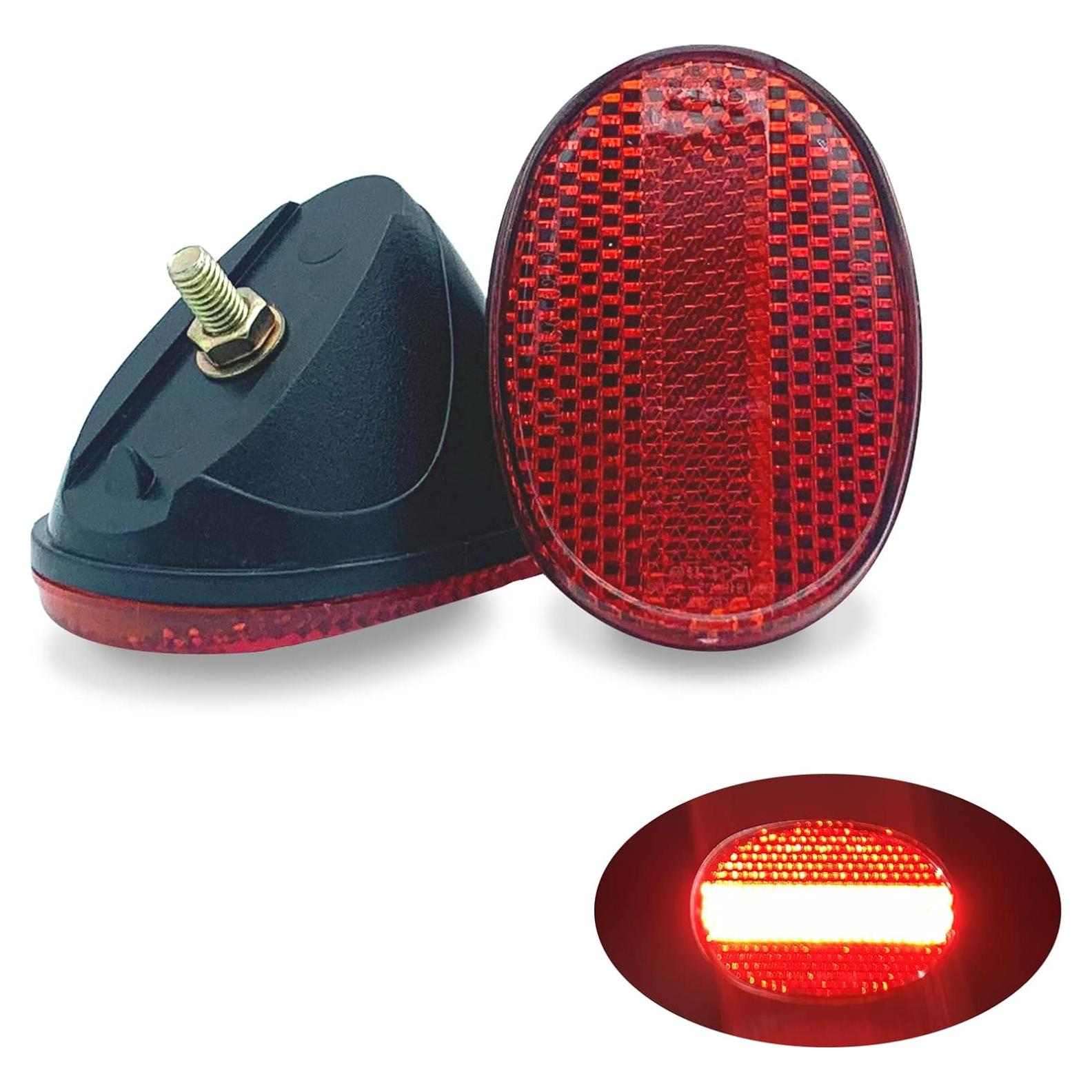 Reflector Ovalado para Guardabarros Trasero WELNENT - Alta Visibilidad