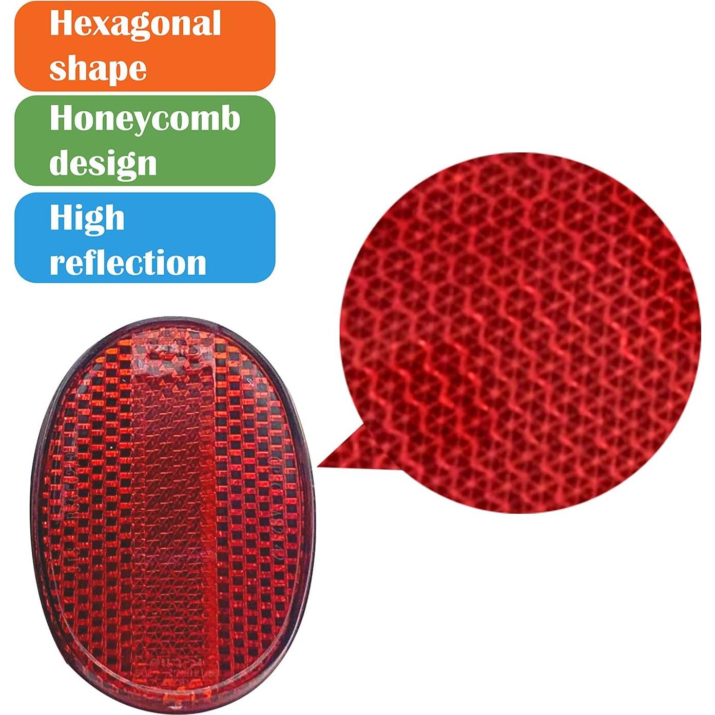 Reflector Ovalado para Guardabarros Trasero WELNENT - Alta Visibilidad