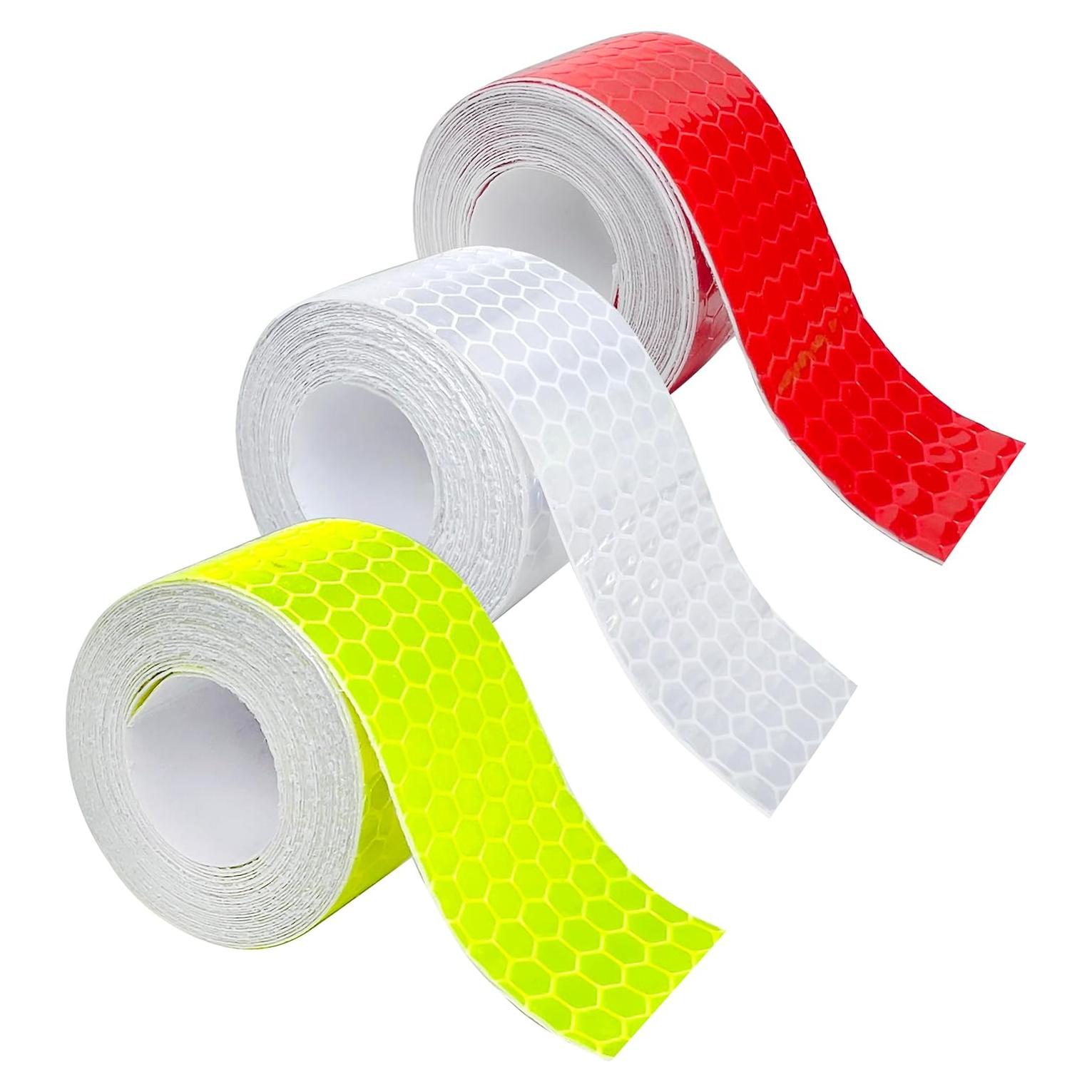 3 Rollos de Cinta Reflectante PVC 2.5 cm x 3 m Maodai