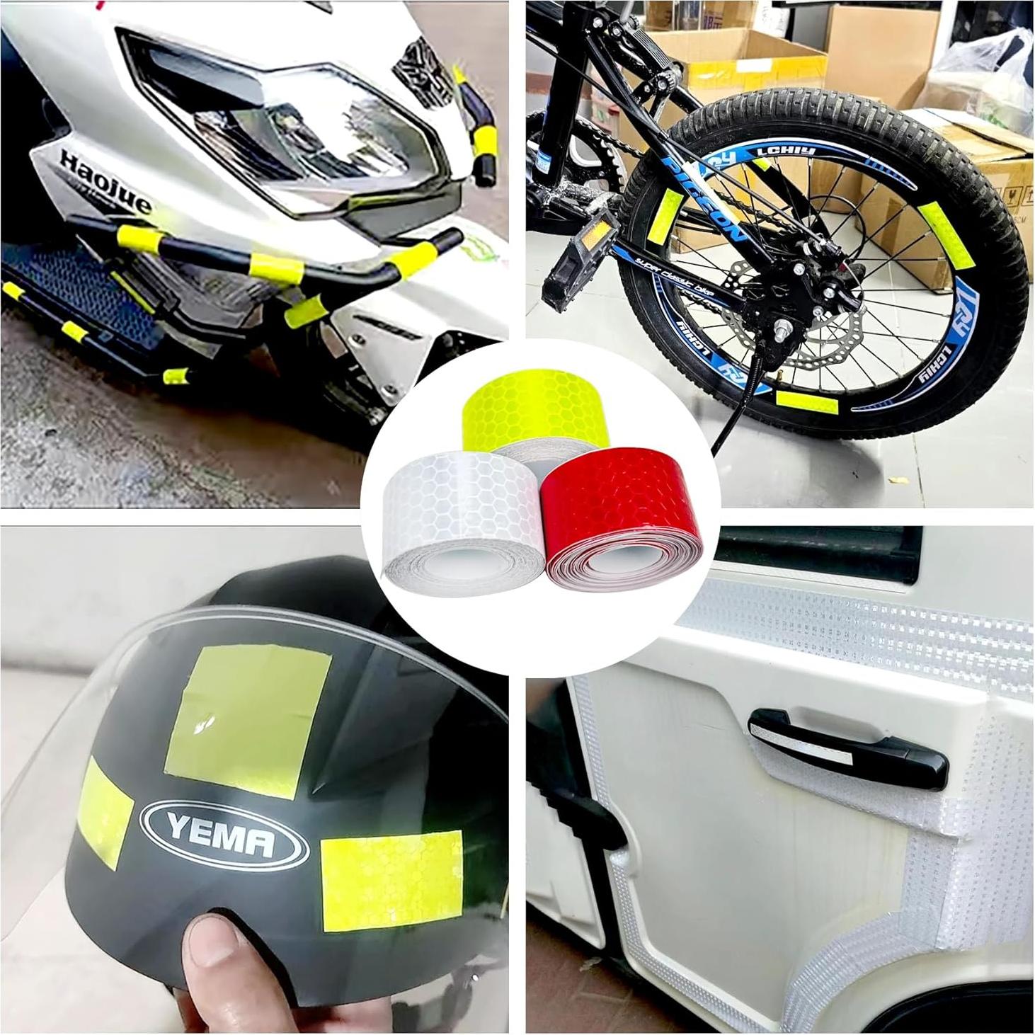 3 Rollos de Cinta Reflectante PVC 2.5 cm x 3 m Maodai