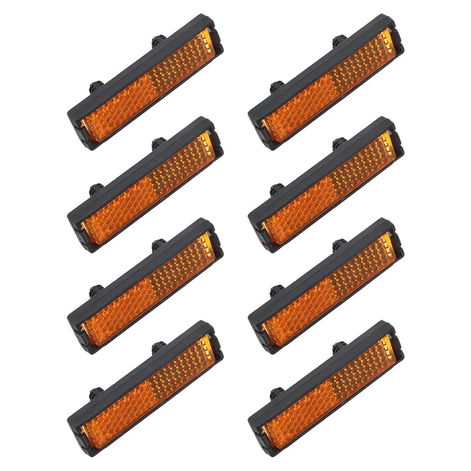 Reflectores de Pedal de Bicicleta PIYANYO Amarillo 8PCS