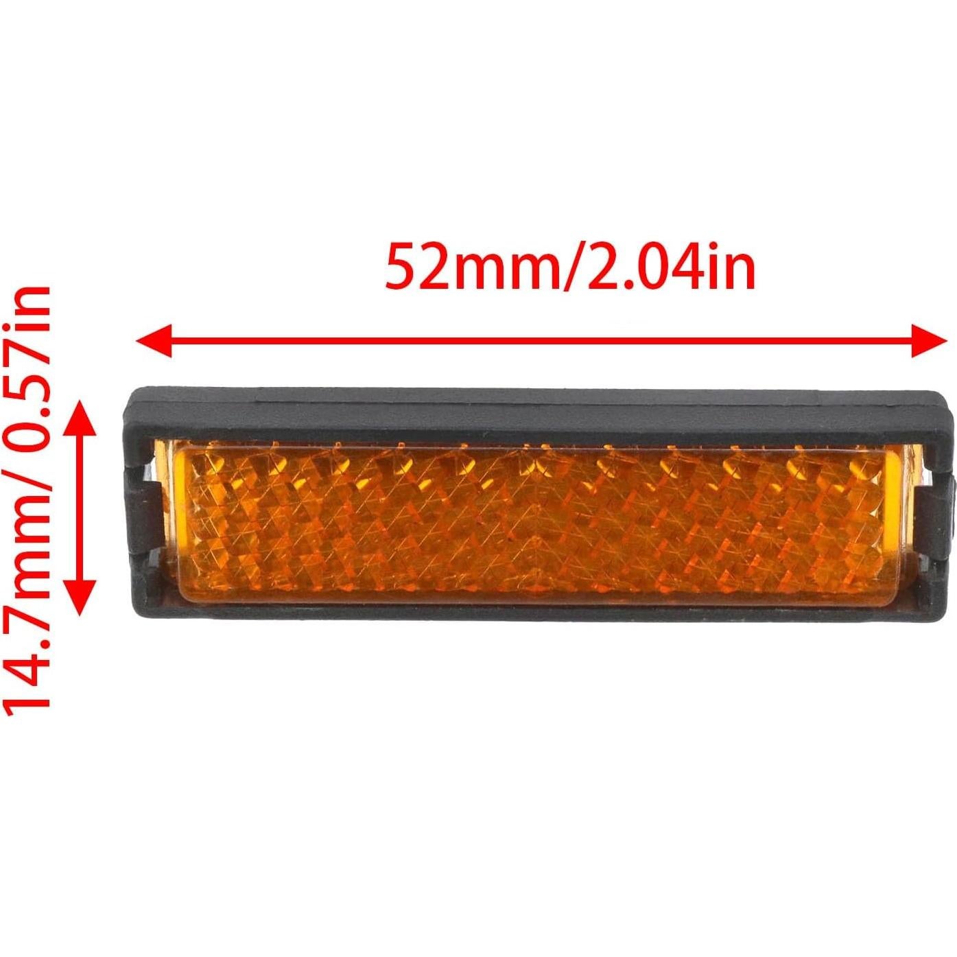 Reflectores de Pedal de Bicicleta PIYANYO Amarillo 8PCS