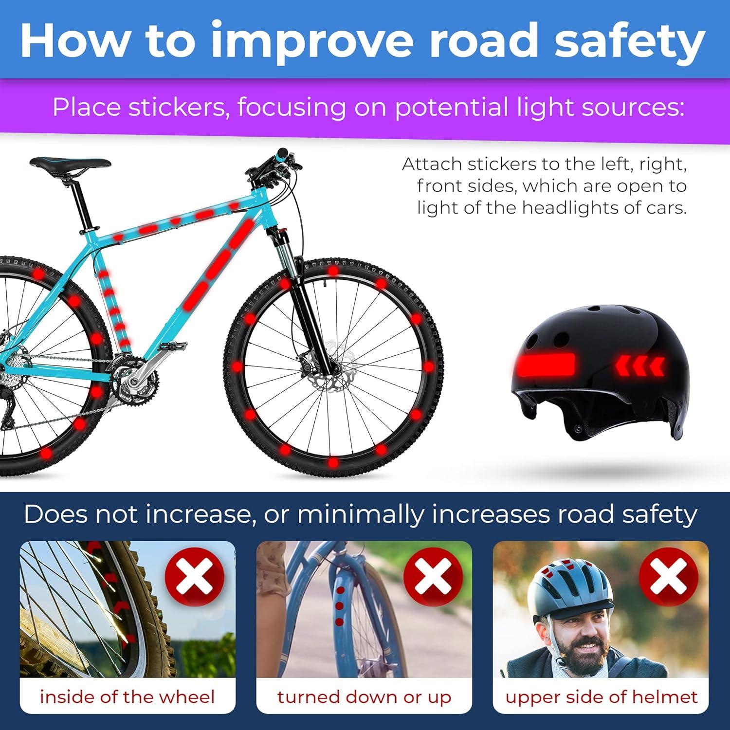 Calcomanías Reflectantes LOOM para Bicicletas 18pc Azul