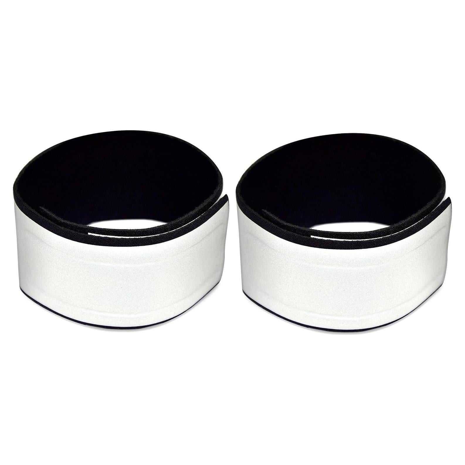 Bandas Reflectantes Leg Shield para Tobillos - Plata - 2 Unidades