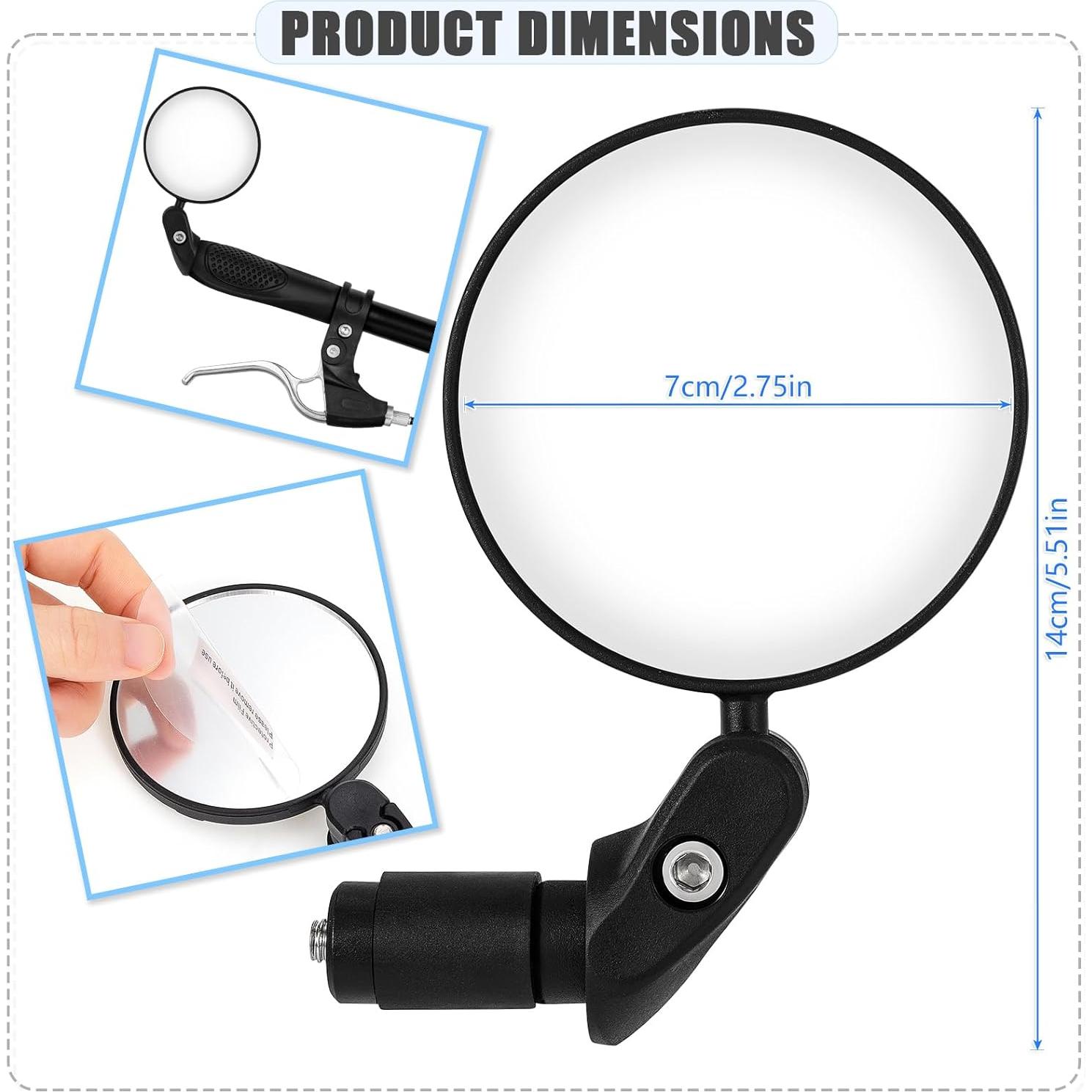 Espejos Retrovisores de Bicicleta TAGVO 360° Ajustables HD (2 PCS)