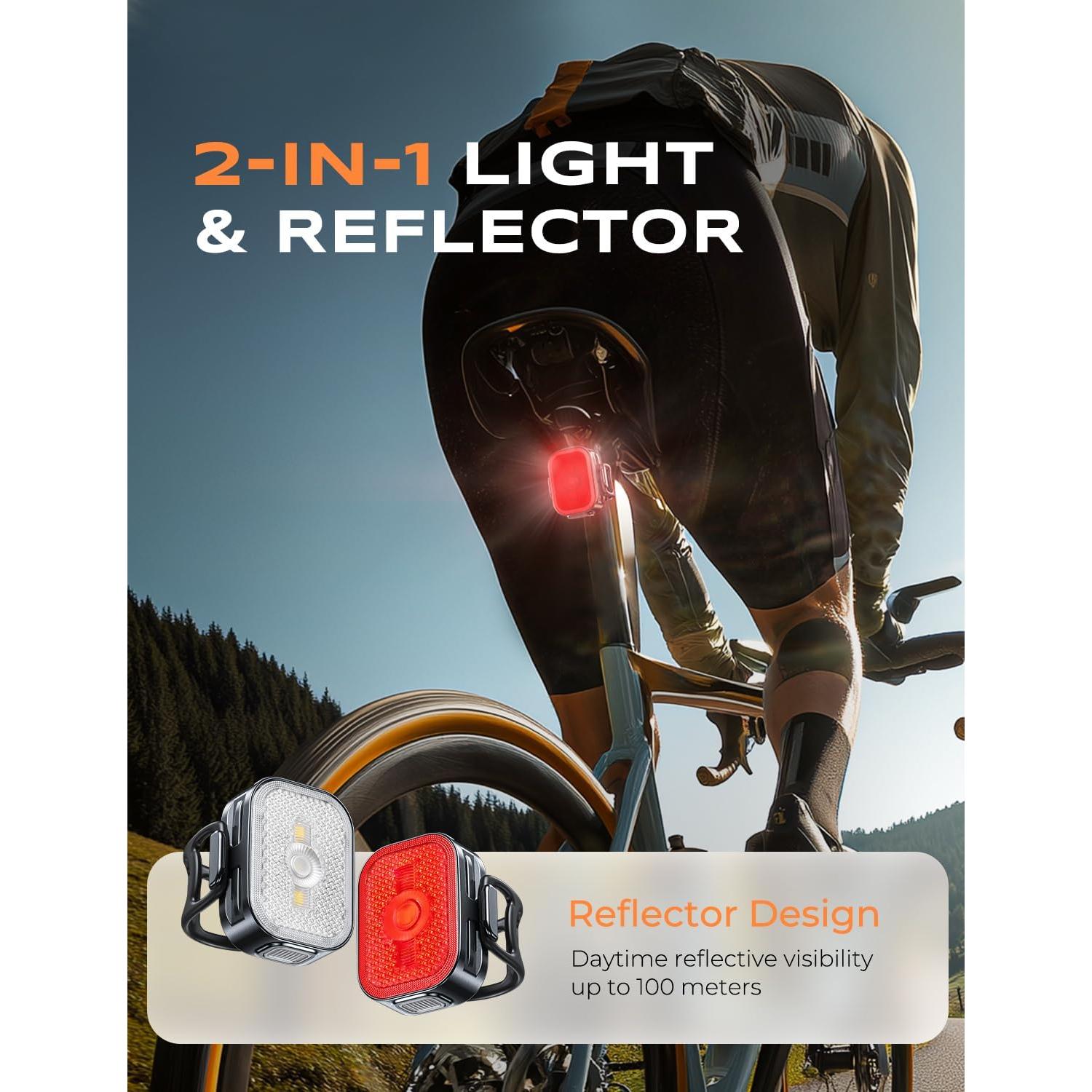 Juego de Luces para Bicicleta Viccux Q11, IP65, 14 Modos