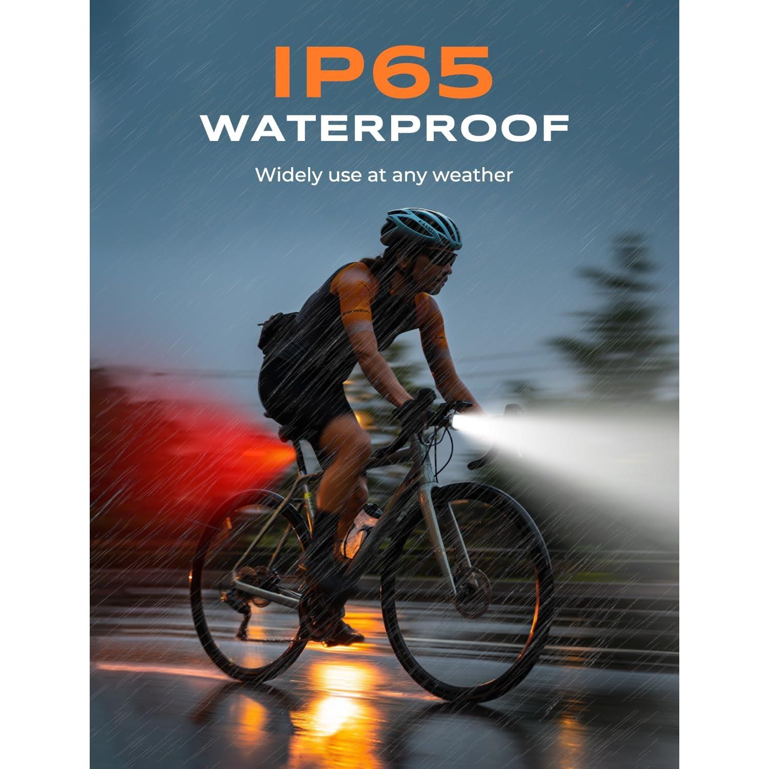 Juego de Luces para Bicicleta Viccux Q11, IP65, 14 Modos