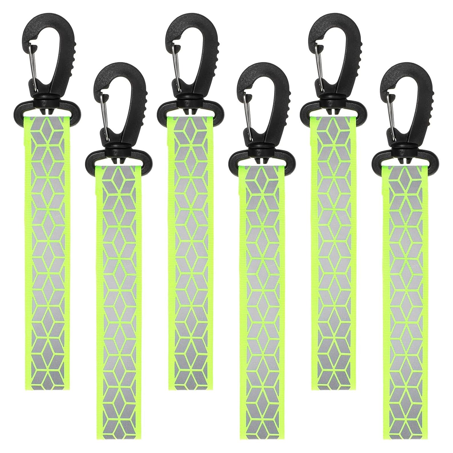 6 Correas Reflectantes Verdes InnoHHustle para Mochilas