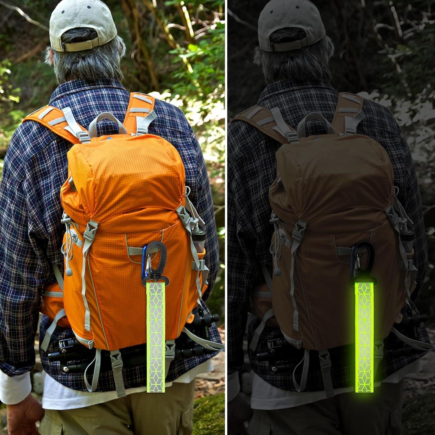 6 Correas Reflectantes Verdes InnoHHustle para Mochilas